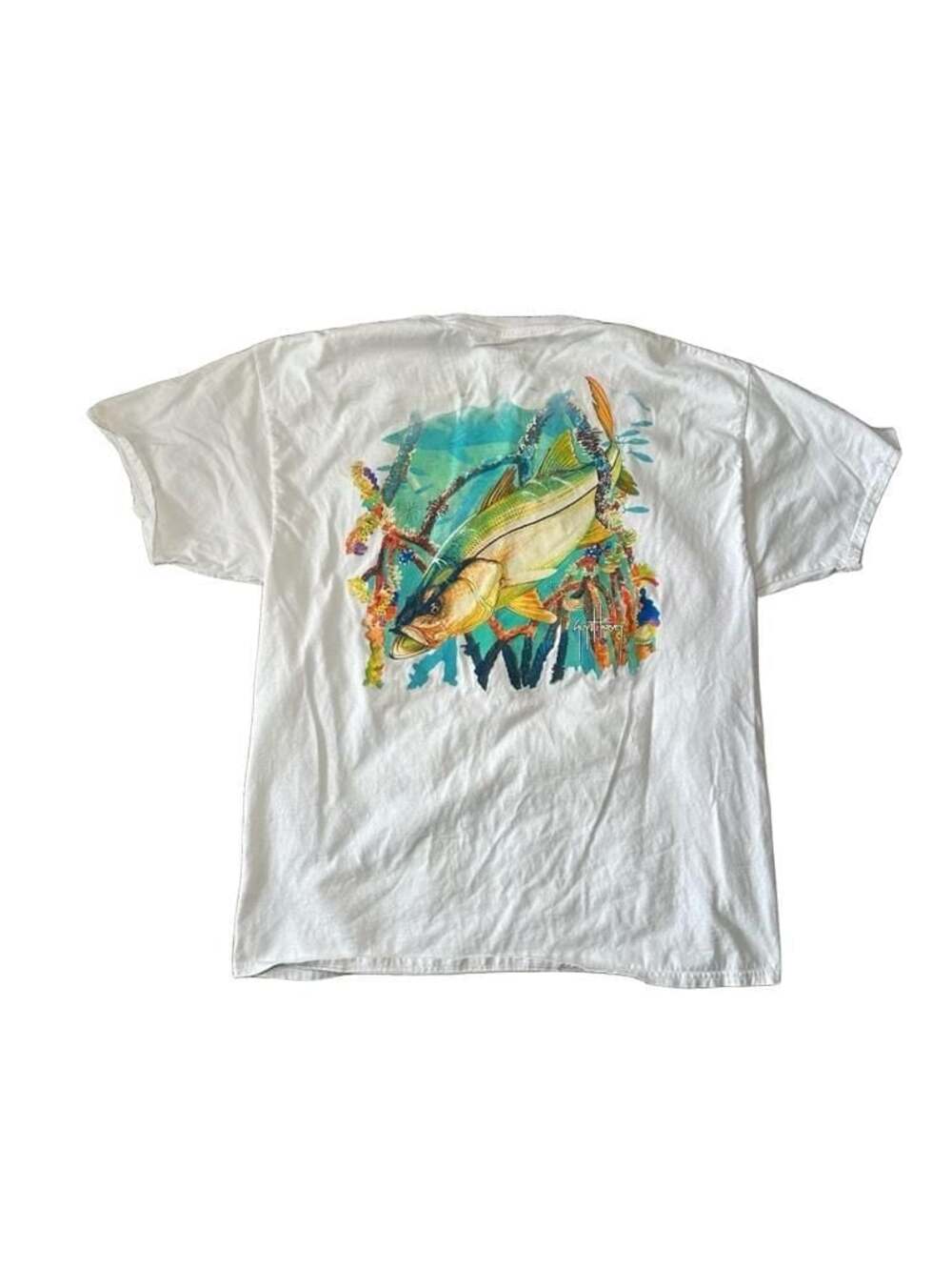 Guy Harvey Snook Fish Graphic Short Sleeve Pocket T-Shirt